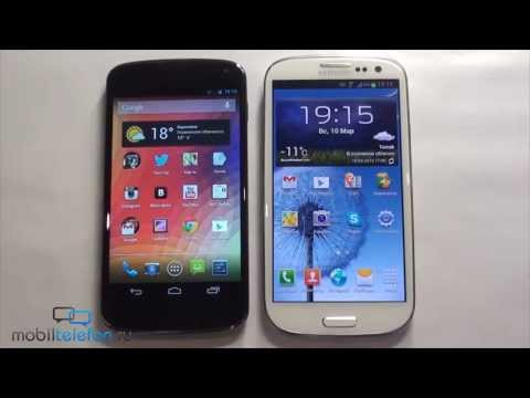 Видео: Обзор-сравнение Samsung Galaxy S3 и LG Nexus 4 (comparison review)