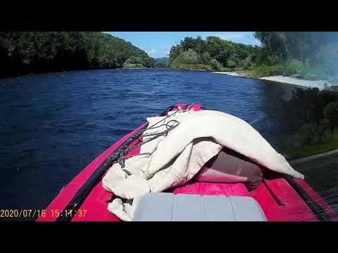 Видео: Лодка Аляска 460, водомет yamaha 9.9 горная река