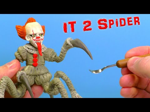 Видео: Клоун Пеннивайз Паук 🤡 Лепим из пластилина | Оно 2