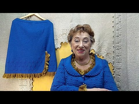 Видео: Костюм "Незабудка". Мастер-класс по вязанию крючком от О. С. Литвиной.