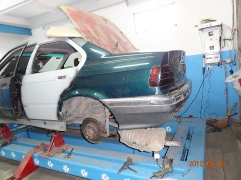 Видео: замена заднего крыла BMW E36