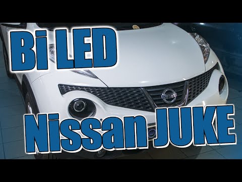 Видео: Замена оптики на светодиодную Nissan JUKE.