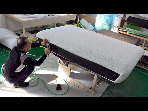 Видео: Корейский мастер кроватей ручной работы. Процесс изготовления каркаса кровати высокого качества