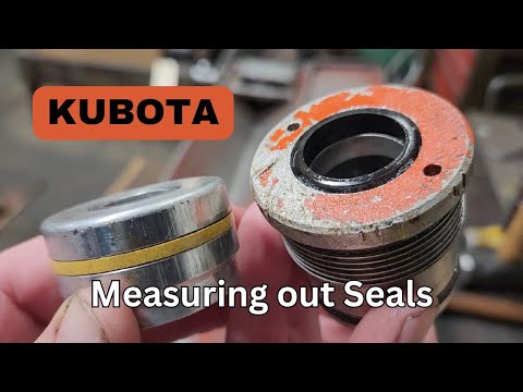 Видео: Как измерить гидравлические уплотнения / KUBOTA