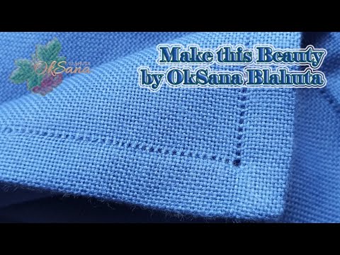 Видео: ПРОСТА ОКАНТОВКА| Вчимось обробити край вишивки|