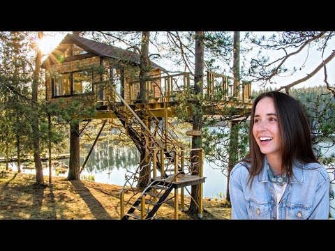 Видео: СКРЫТАЯ ЖЕМЧУЖИНА ЛАТВИИ! 🇱🇻 Крошечный дом TREEHOUSE Getaway в Цесисе