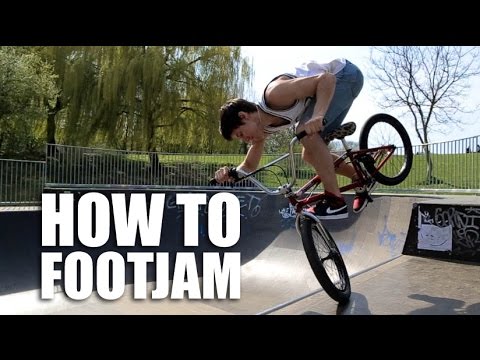 Видео: How to footjam BMX (Как сделать футджем в радиусе) | Школа BMX Online #20