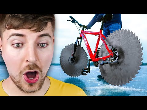 Видео: Катание на велосипеде на льду!