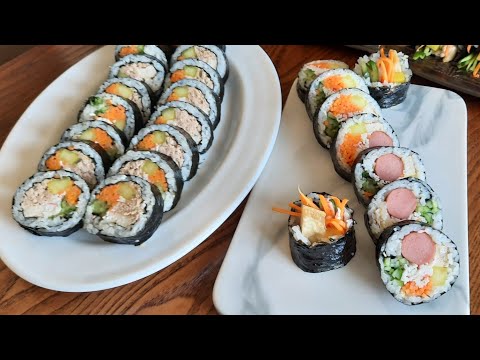 Видео: Готовлю настоящий Кимпаб как в лучших кимпаб-ресторанах  Кореи!참치김밥,Tuna Gimpab.
