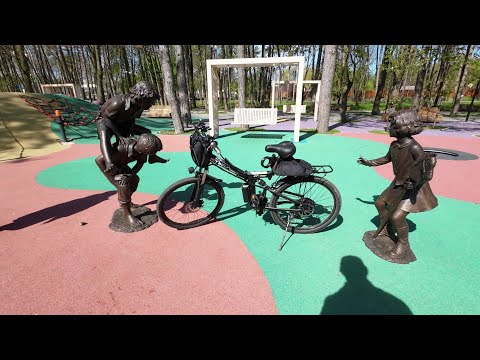 Видео: Кисловодск. Прогулка на электровелосипеде Hot Wolf.Замок Коварства, лагерь,озеро,комсомольский парк.