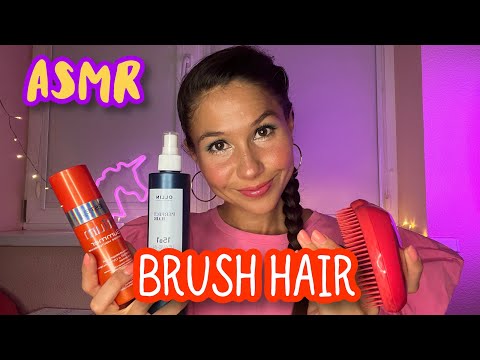 Видео: АСМР расчёсывание волос, уход за волосами. Визуальные триггеры, звуки рта. Таппинг. ASMR