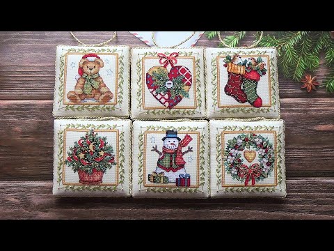 Видео: Dimensions "Beaded Elegance Ornaments" Оформление и готовые игрушки.