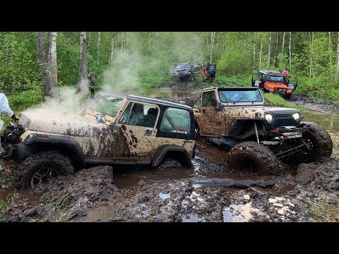 Видео: Ад для квадроциклов? Ура - поехали туда) tlc 80, wrangler, defender portal axels 42s