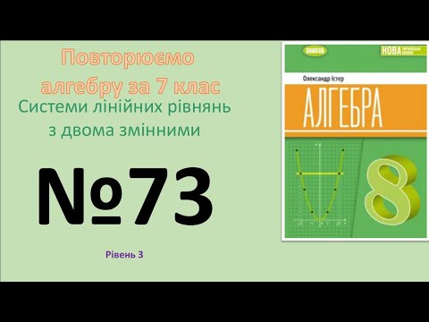 Видео: Істер Вправа 73. Алгебра 8 НУШ-2025