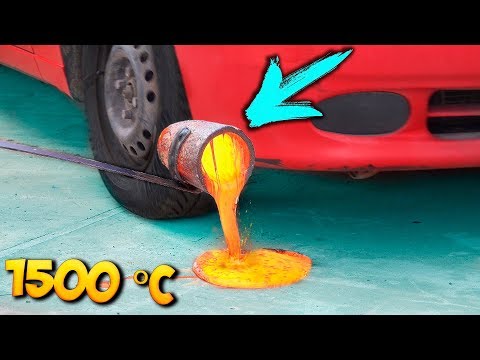 Видео: ЧТО ЕСЛИ РАСКАЛЕННУЮ ЛАВУ - ПЕРЕЕХАТЬ на МАШИНЕ ..?!