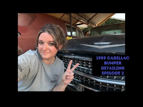 Видео: Детализация бампера Cadillac Barfind 1959 года, часть 2 #1959cadillac #barnfinds #cardetailing #d...