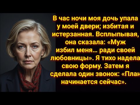 Видео: ЧАС НОЧИ. МОЯ ДОЧЬ УПАЛА У МОЕЙ ДВЕРИ, ИЗБИТАЯ И СЛОМЛЕННАЯ. ОНА ВСХЛИПЫВАЛА: «МУЖ ИЗБИЛ МЕНЯ..