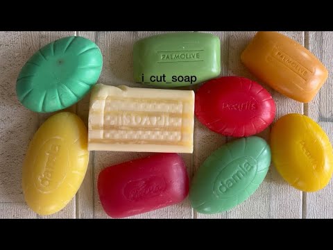 Видео: ASMR cutting dry soap/soap carving/relax video/ резка сухого мыла