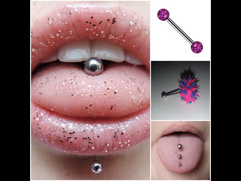 Видео: Виды пирсинга языка