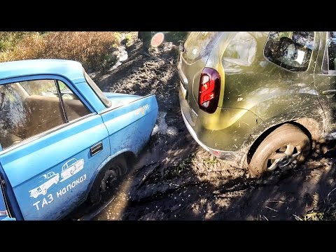 Видео: Москвич 412 и дизельный Рено Дастер: посадили!