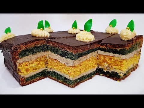 Видео: БИСКВИТНЫЙ ТОРТ с ХАЛВОЙ ( cake with halva )