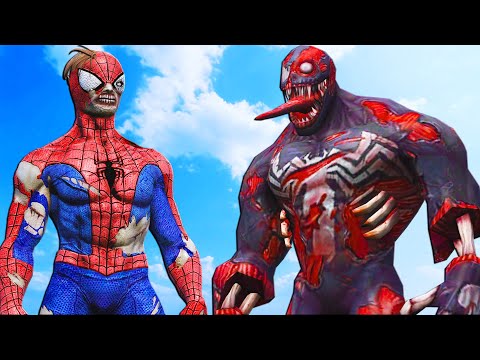 Видео: ЗОМБИ-ПАУК против ЗОМБИ-ВЕНОМА - Эпическая битва