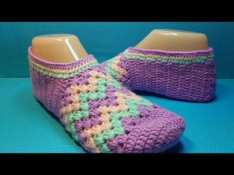 Видео: Нежные тапочки-следки крючком/подробный мастер класс #658