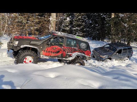 Видео: GrandZilla: Jeep на БТР-порталах, у WJ стуканул мотор, Паджеро на пределе | Jeep portal axles