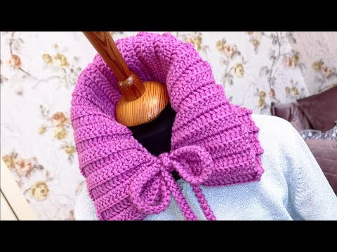 Видео: "Королевский шарфик"//Шарф крючком//Crochet scarf