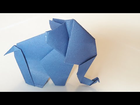 Видео: Cute 🐘 Origami Elephant - Easy Paper Elephant Making, Слон оригами