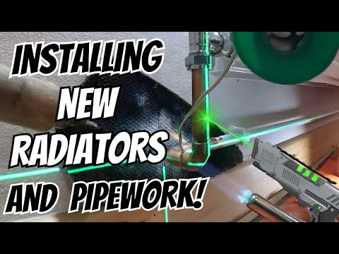 Видео: Установка новых радиаторов и труб! #asmr #сантехника