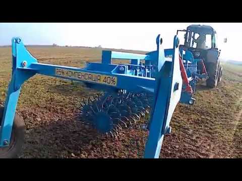 Видео: Борона ротационная (мотыга) и БИГ-3.По рапсу, ячменю и пшенице.