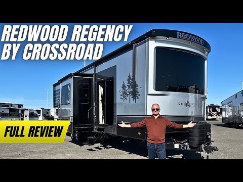 Видео: Crossroads RV Redwood Regency 3881FK 2025 года — обзор и обзор роскошного трейлера для путешествий