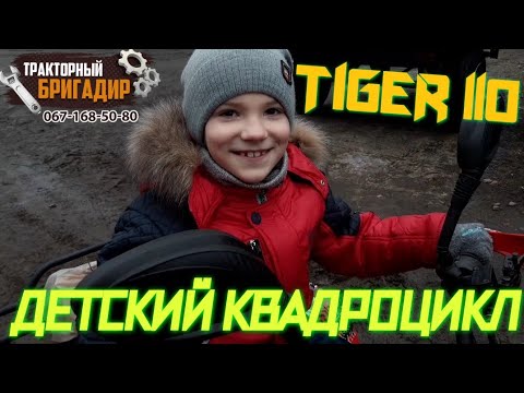 Видео: Прекрасный Бюджетный Квадроцикл Для Ребёнка, 110 кубов TIGER 110👍