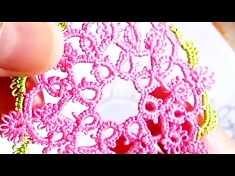 Видео: Фріволіте голкою, круглий мотив #frivolite #handmade #art #diy