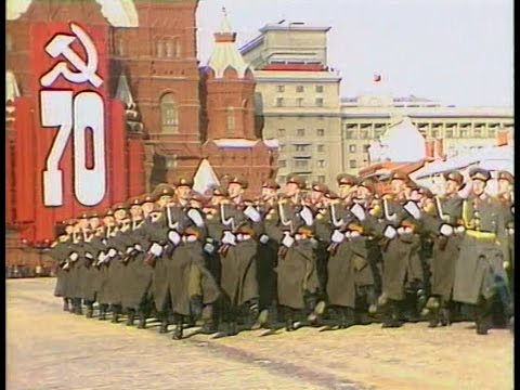 Видео: HD Soviet October Revolution Parade, 1987 Part I Парад 7 Ноября