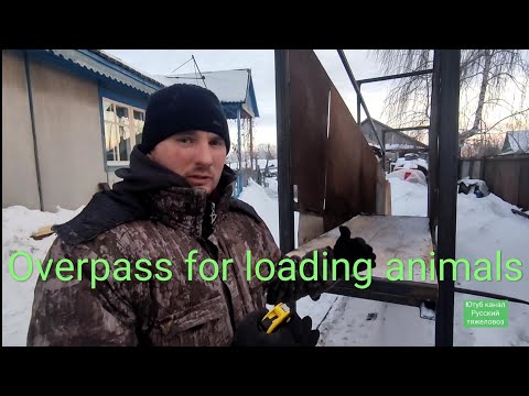 Видео: Трап-эстакада для погрузки Лошадей, КРС, МРС, свиней.| Смета.