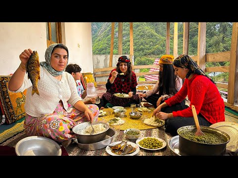 Видео: Сельская жизнь в Северном ИранеТрадиционная кухня: Торши Таре, Багали Гатох и копченая рыба