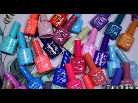 Видео: #6(2022)лаки GAIRRIY - 1я часть!!!Шикарные гель лаки за низкую цену. #GAIRRIY
