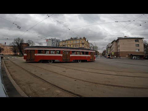 Видео: Санкт Петербург Трамвай Т1