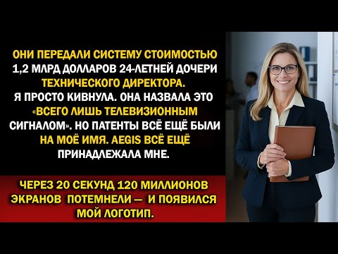 Видео: Дочь технического директора назвала меня «девчонкой» перед Супербоулом — мои 6 патентов сорвали эфир