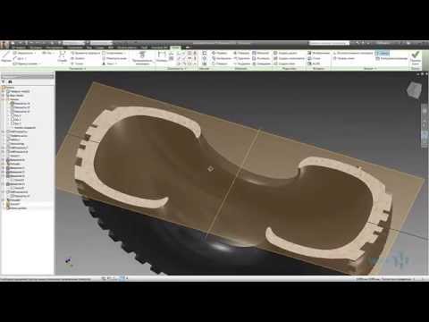 Видео: Проецирование на кривые поверхности в Autodesk Inventor