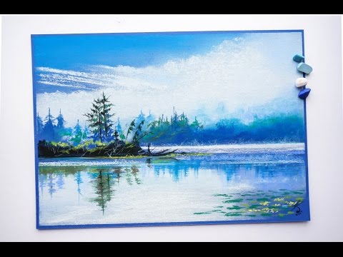 Видео: Учимся рисовать СУХОЙ пастелью поэтапно. Пейзаж от Марии Степановой