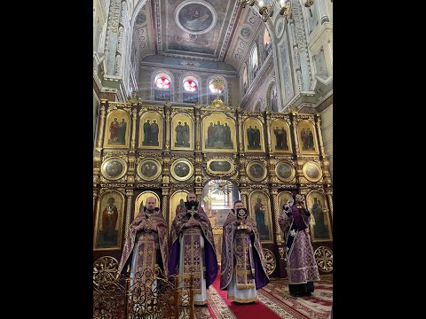 Видео: Божественная Литургия в Воскресенье четвертое Великого Поста, прп. Иоанна Лествичника.