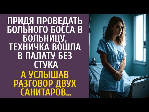 Видео: Придя проведать босса в больницу, техничка вошла в палату без стука… А услышав разговор санитаров…