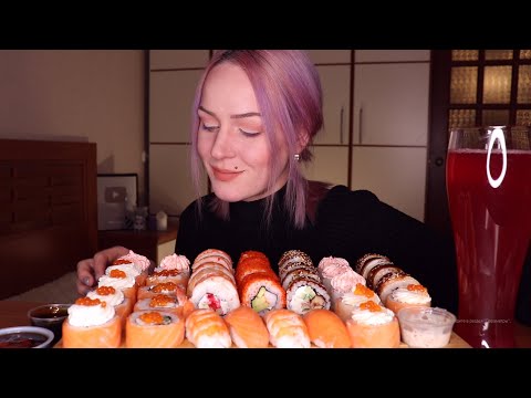 Видео: MUKBANG | Суши и роллы | Sushi and rolls | не ASMR