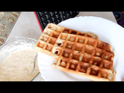 Видео: Нежные яблочные вафли в электровафельнице GFW-015 Waffle Plus