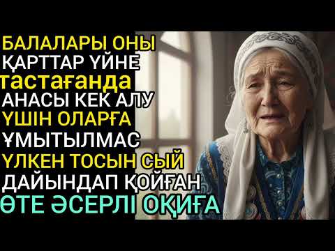 Видео: Балалары АНАСЫН ҚАРТТАР үйіне тастағанда АНАСЫ КЕК алу үшін ұмытылмас Тосынсый...#аудиокітап 