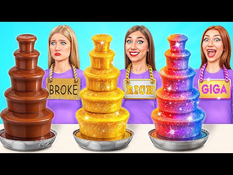 Видео: Бедная vs Богатая vs Ультра богатая еда Челлендж от Friendly DO