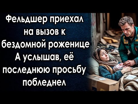 Видео: Фельдшер приехал на вызов к бездомной роженице…А услышав, её последнюю просьбу побледнел